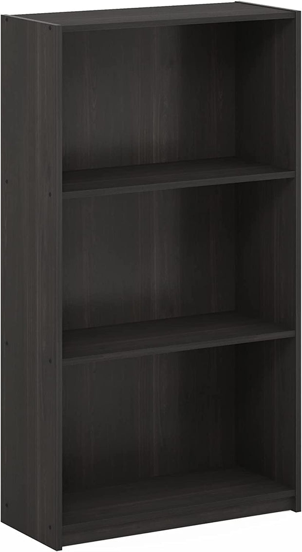 Modern and Basic 3-Tier Bookcase Storage Shelves for Office & Room