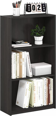 Modern and Basic 3-Tier Bookcase Storage Shelves for Office & Room